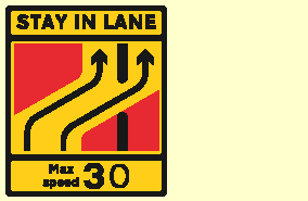 Motorway rules - What should you do when going through a contraflow system on a motorway?