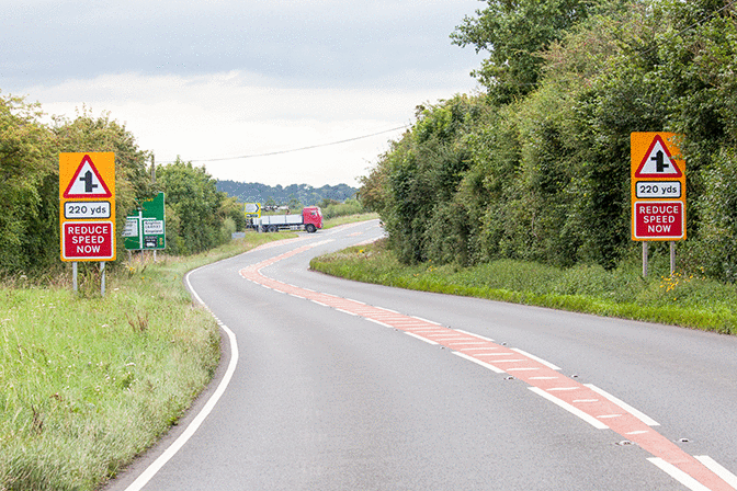 Hazard awareness - Why should you reduce your speed here?