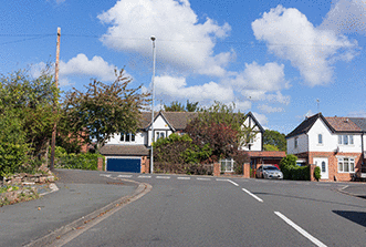 Hazard awareness - You want to turn left at this junction. What should you do if your view of the main road is restricted?