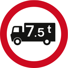 Vehicle weights and dimensions - What does this road sign mean?