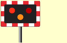 Road and traffic signs - Where would you find these flashing red lights?