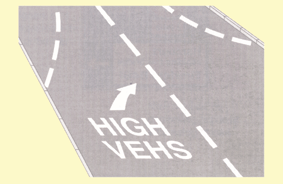 Road and traffic signs - Where would you expect to see these road markings?