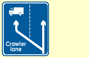 The road - You're driving along a motorway and see this sign. What does it mean?