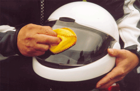 Safety and your motorcycle - What should you use to clean visors and goggles?