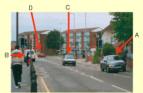 Hazard awareness - Which road user has caused a hazard?