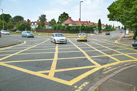 Rules of the road - When may you enter a box junction?