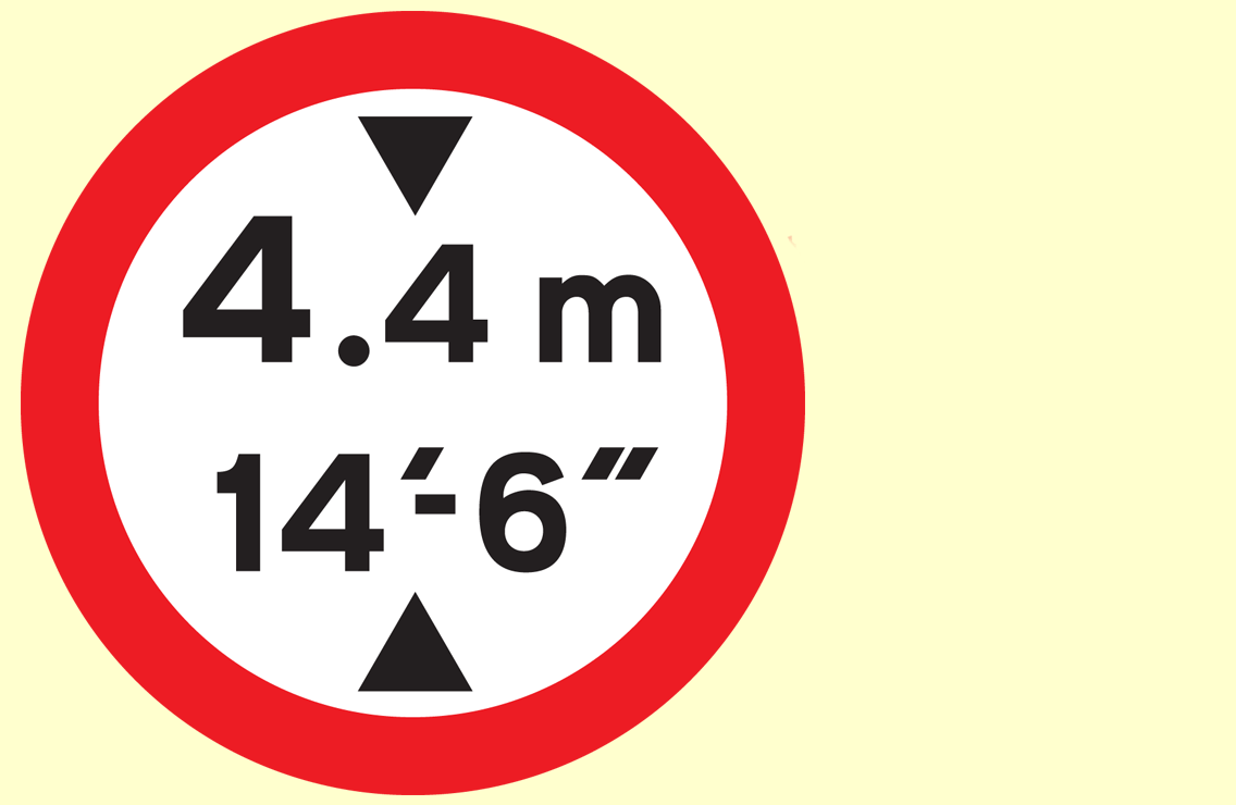 Vehicle weights and dimensions - What does this sign mean?