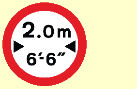 Vehicle weights and dimensions - What does this sign mean?