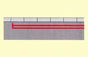 Road and traffic signs - What does it mean when there are double red lines running along the edge of a road?