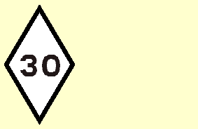 Road and traffic signs - Which drivers are given instructions by diamond-shaped signs?